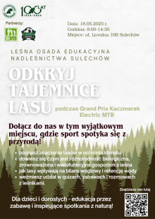 Leśna osada podczas Kaczmarek Electric MTB w Sulechowie